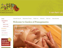 Tablet Screenshot of gardenofpomegranates.com